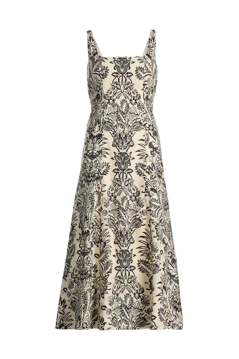 Natali Floral Print Midi Dress