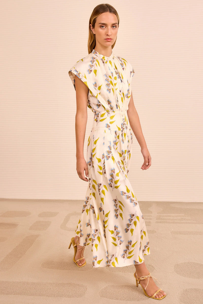 Lausanne Button Up Silk Dress