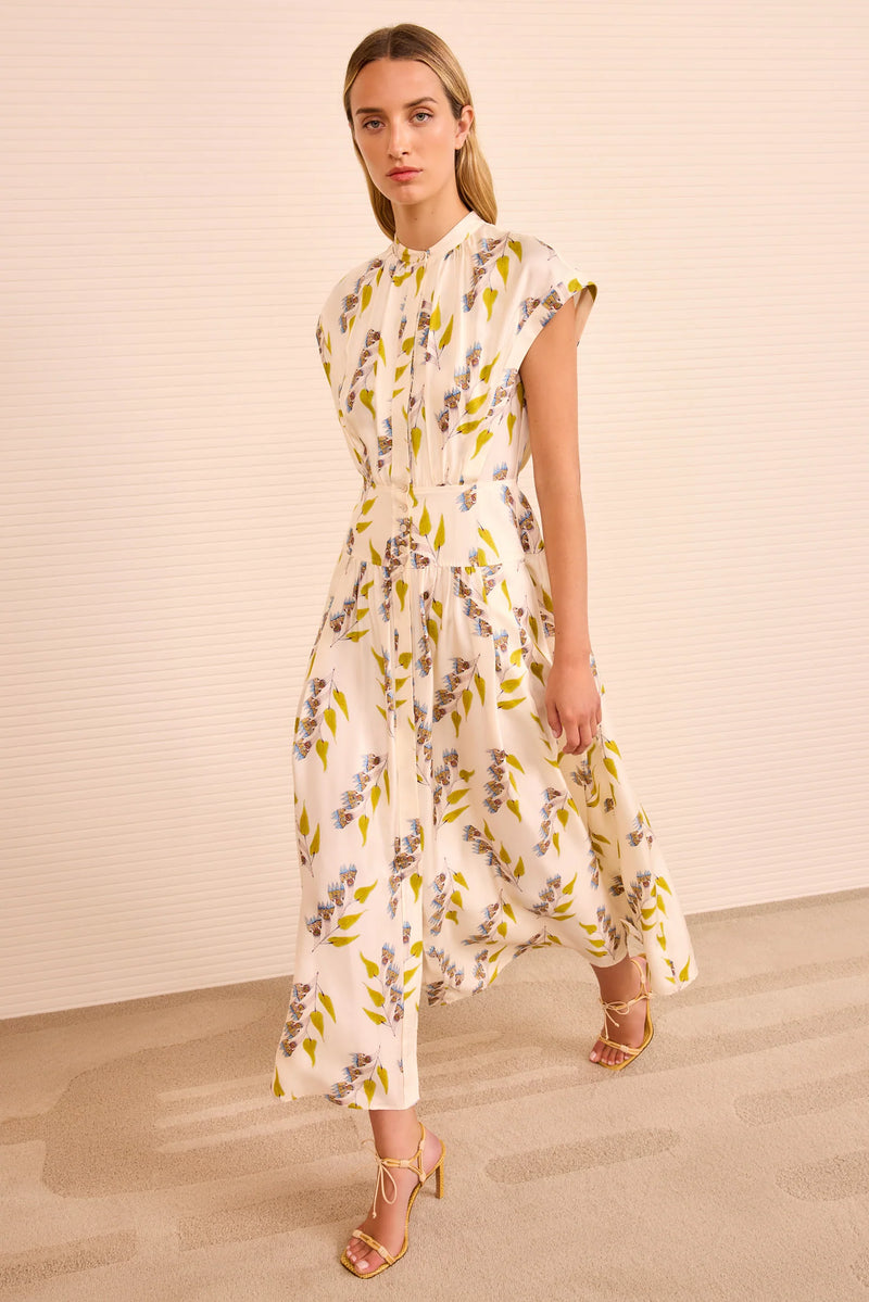 Lausanne Button Up Silk Dress