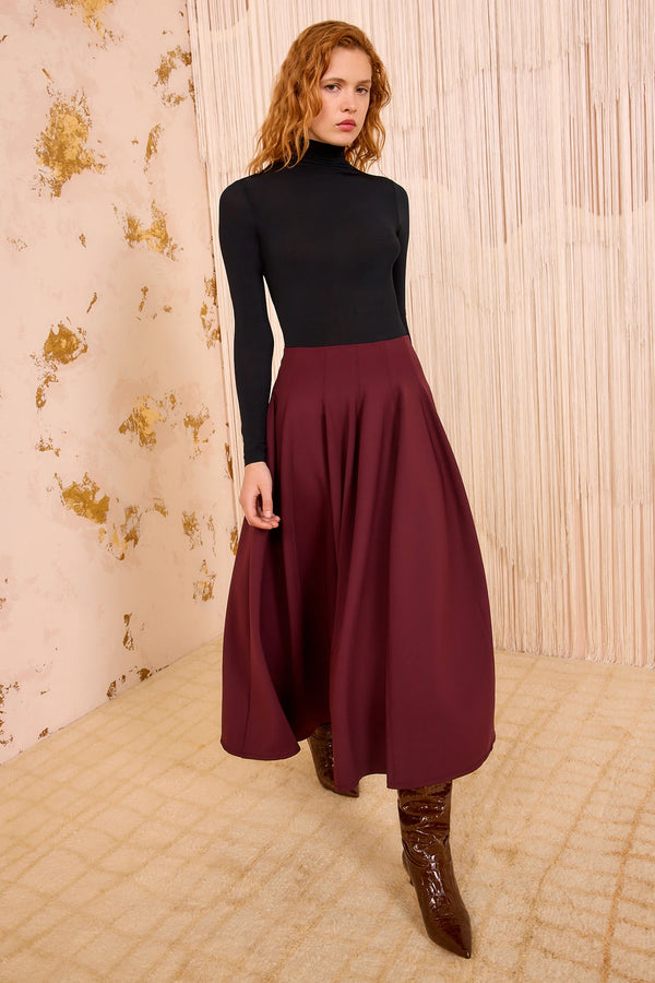 Rea High Waist Midi Skirt