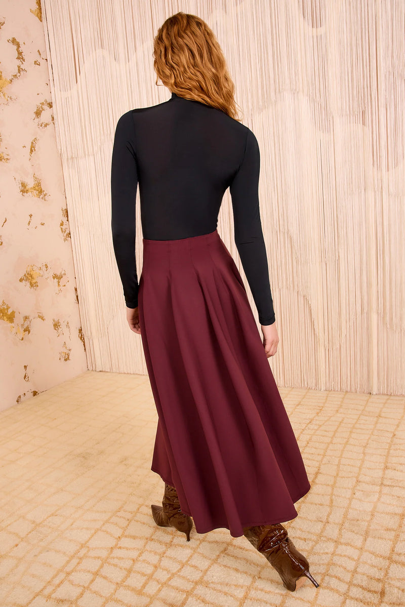 Rea High Waist Midi Skirt