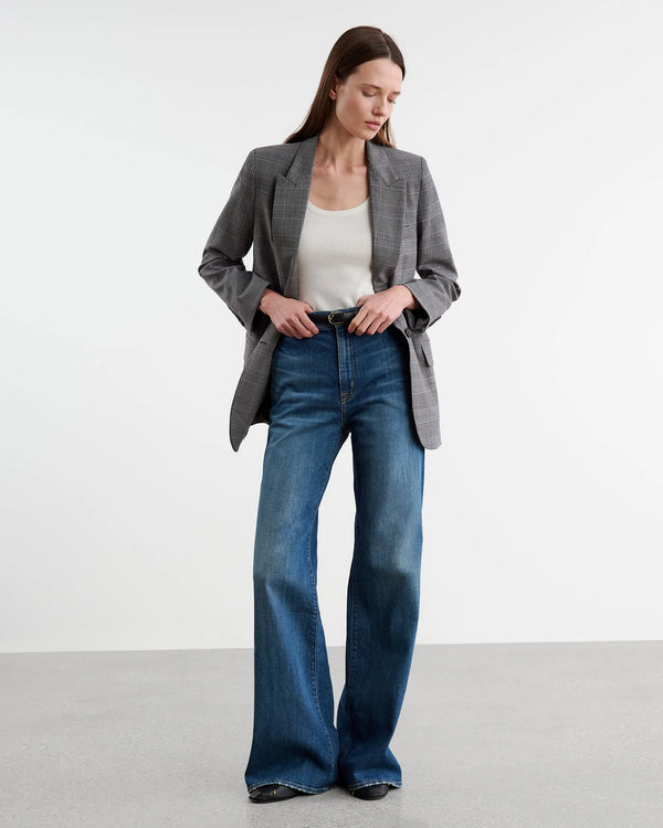 Diane Checked Wool-Blend Blazer