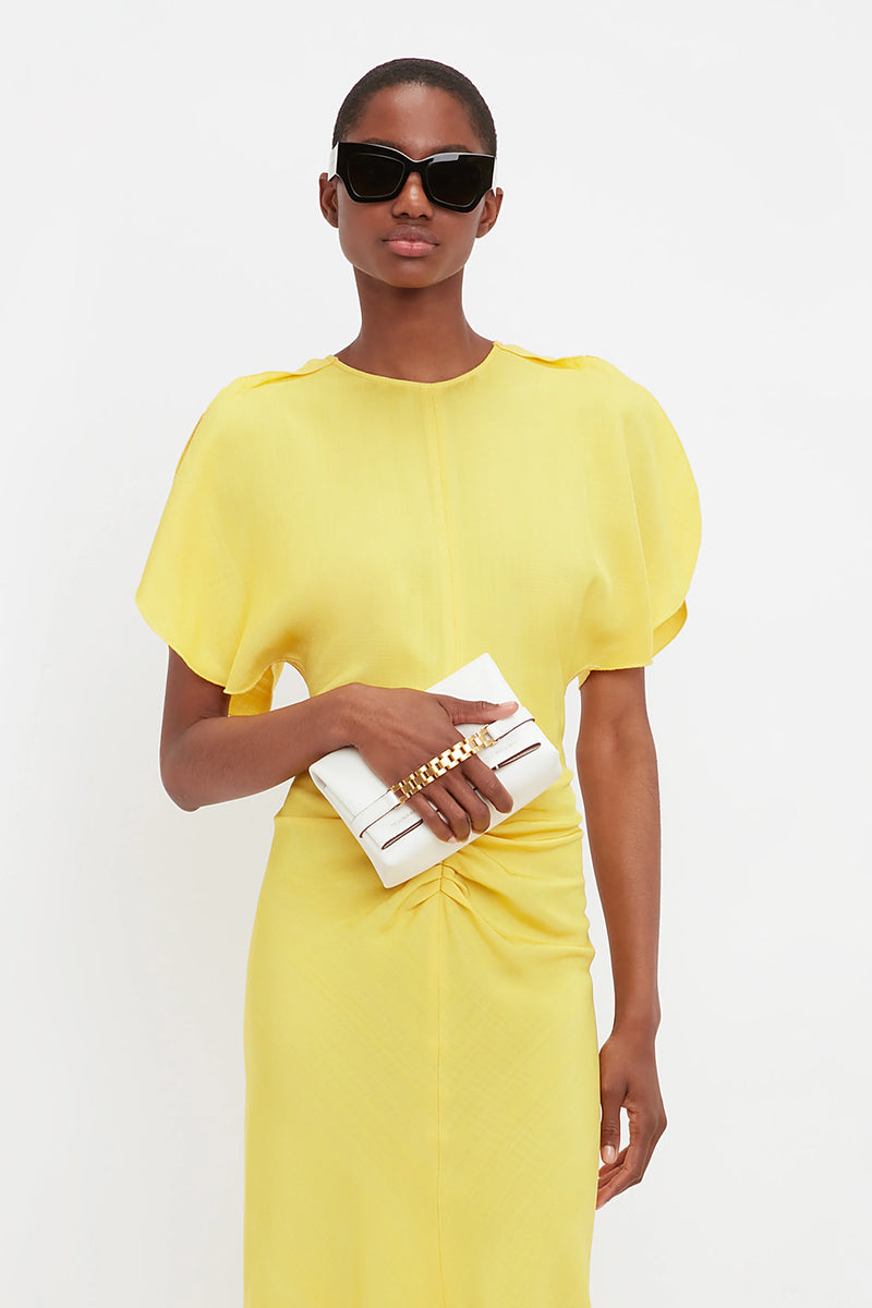 Gathered Waist Midi Dress