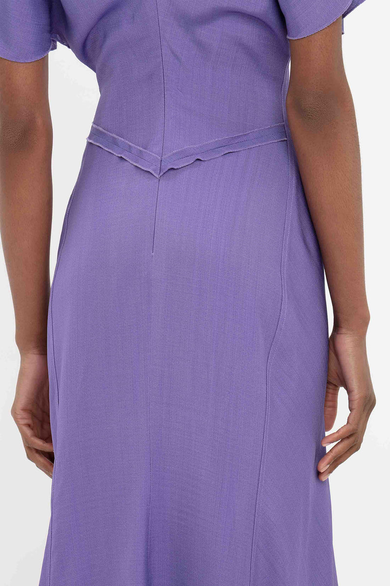 Gathered Waist Midi Dress