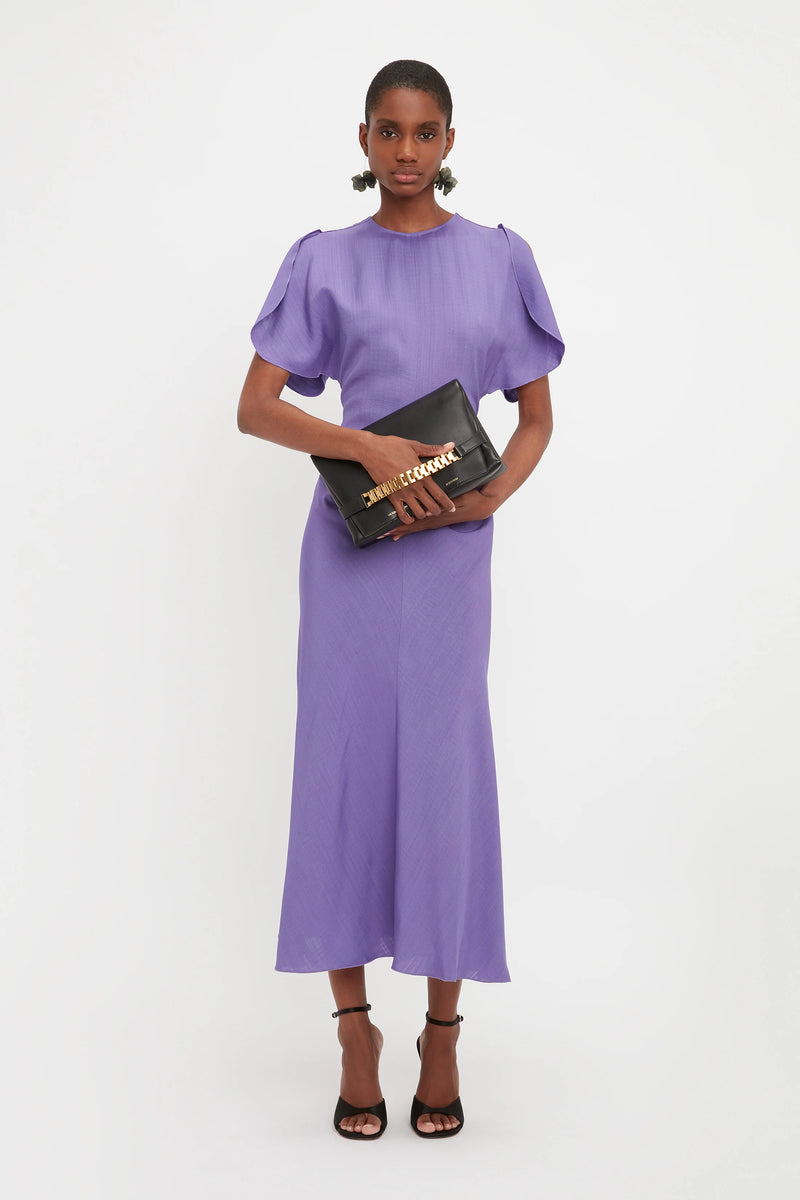 Gathered Waist Midi Dress