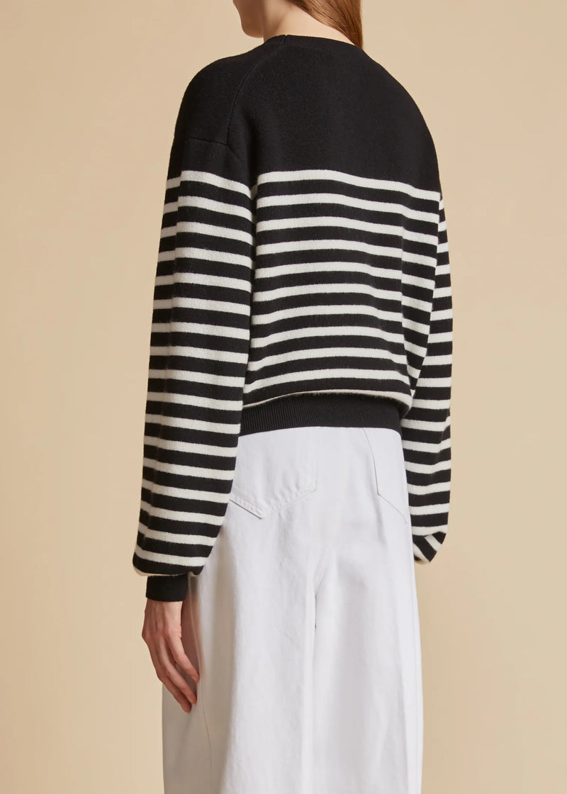 Viola Striped Cashmere Blend Sweater