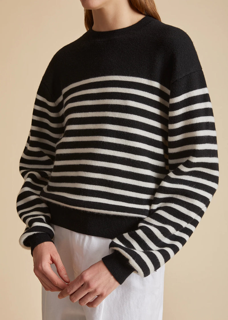 Viola Striped Cashmere Blend Sweater