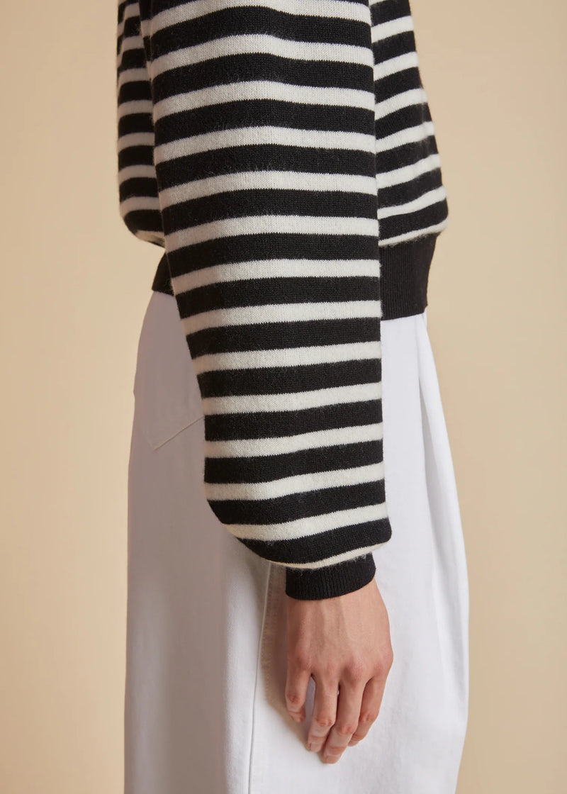 Viola Striped Cashmere Blend Sweater