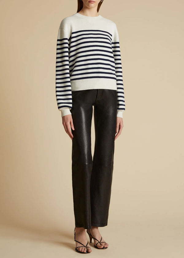 Viola Stripe Cashmere Sweater