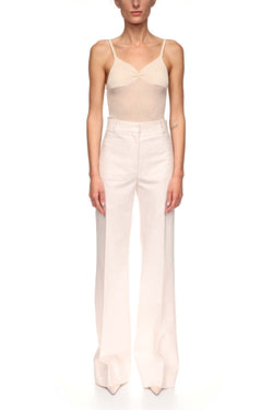 Alina Twill Wide-leg Trousers