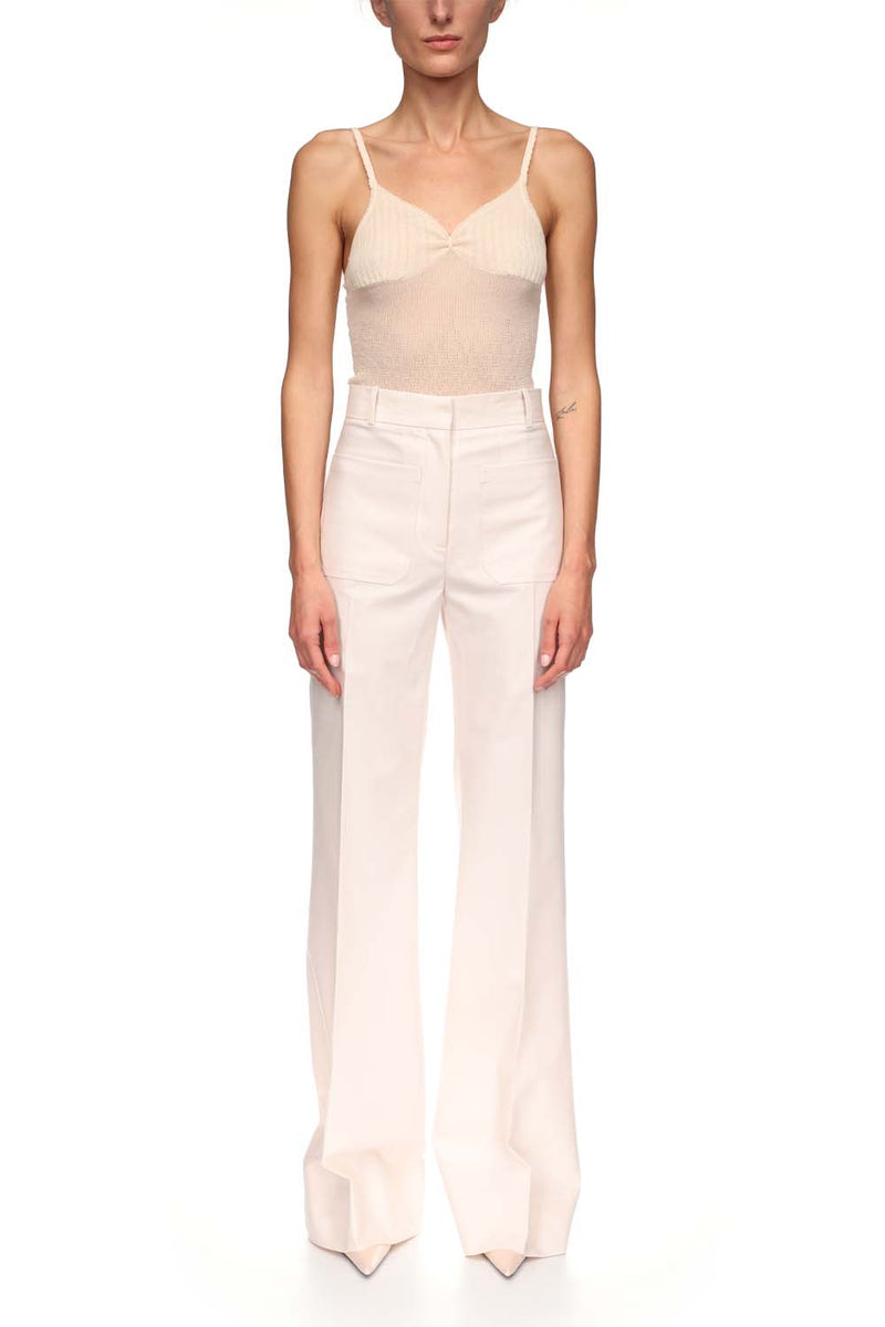 Alina Twill Wide-leg Trousers