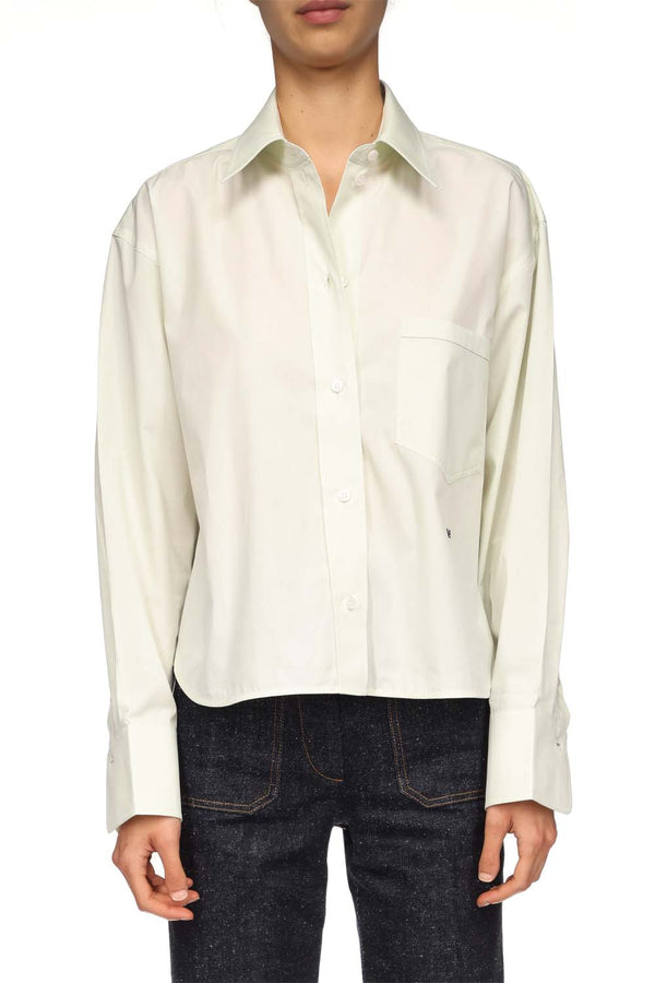 Cropped Long-sleeve Shirt