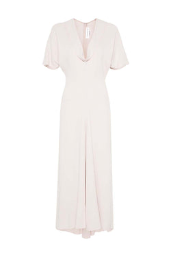 Drape Detail Midi Dress