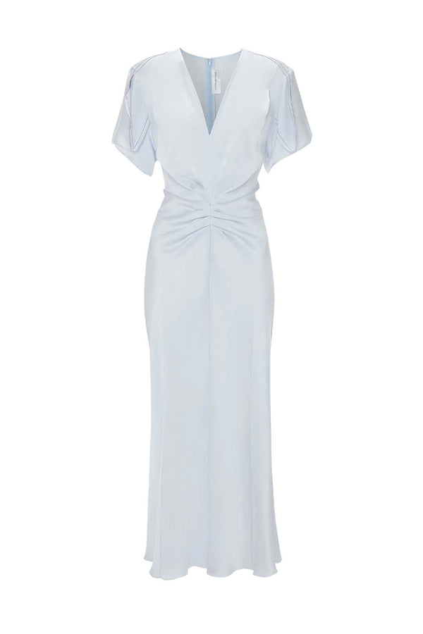 Gathered Waist Midi Dress