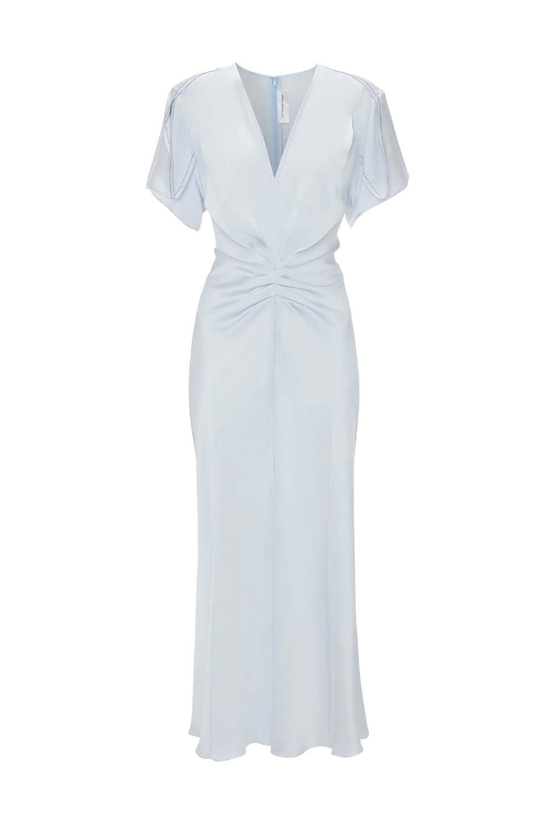 Gathered Waist Midi Dress