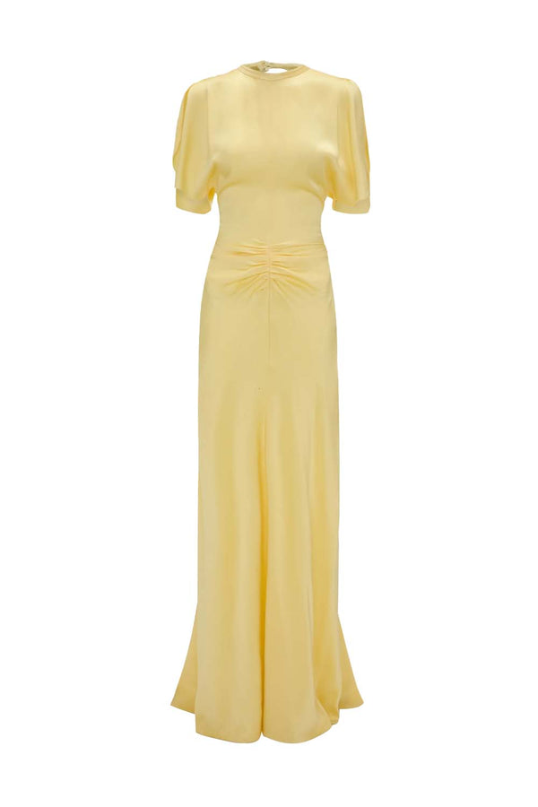 Bella Gathered Waist Floor-length Gown