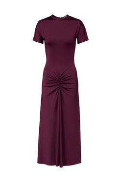 Gathered Waist T-Shirt Midi Dress