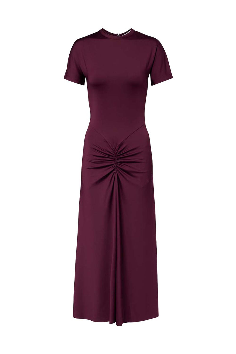 Gathered Waist T-Shirt Midi Dress