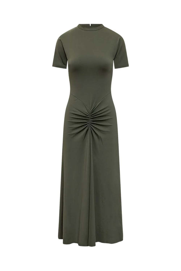 Gathered Waist T-Shirt Midi Dress