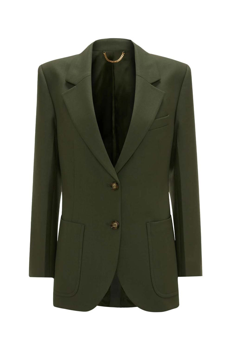 Patch Pocket Single Breasted Blazer