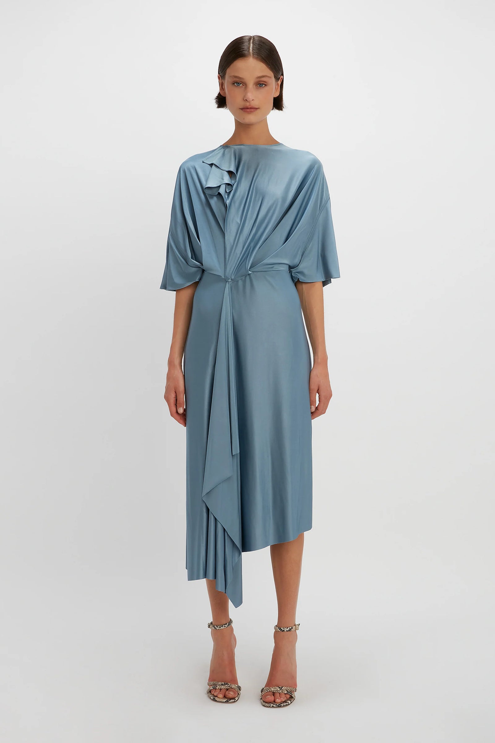 VICTORIA BECKHAM CAPE SLEEVE DRESS – Belinda International VICTORIA BECKHAM CAPE SLEEVE DRESS – Belinda International