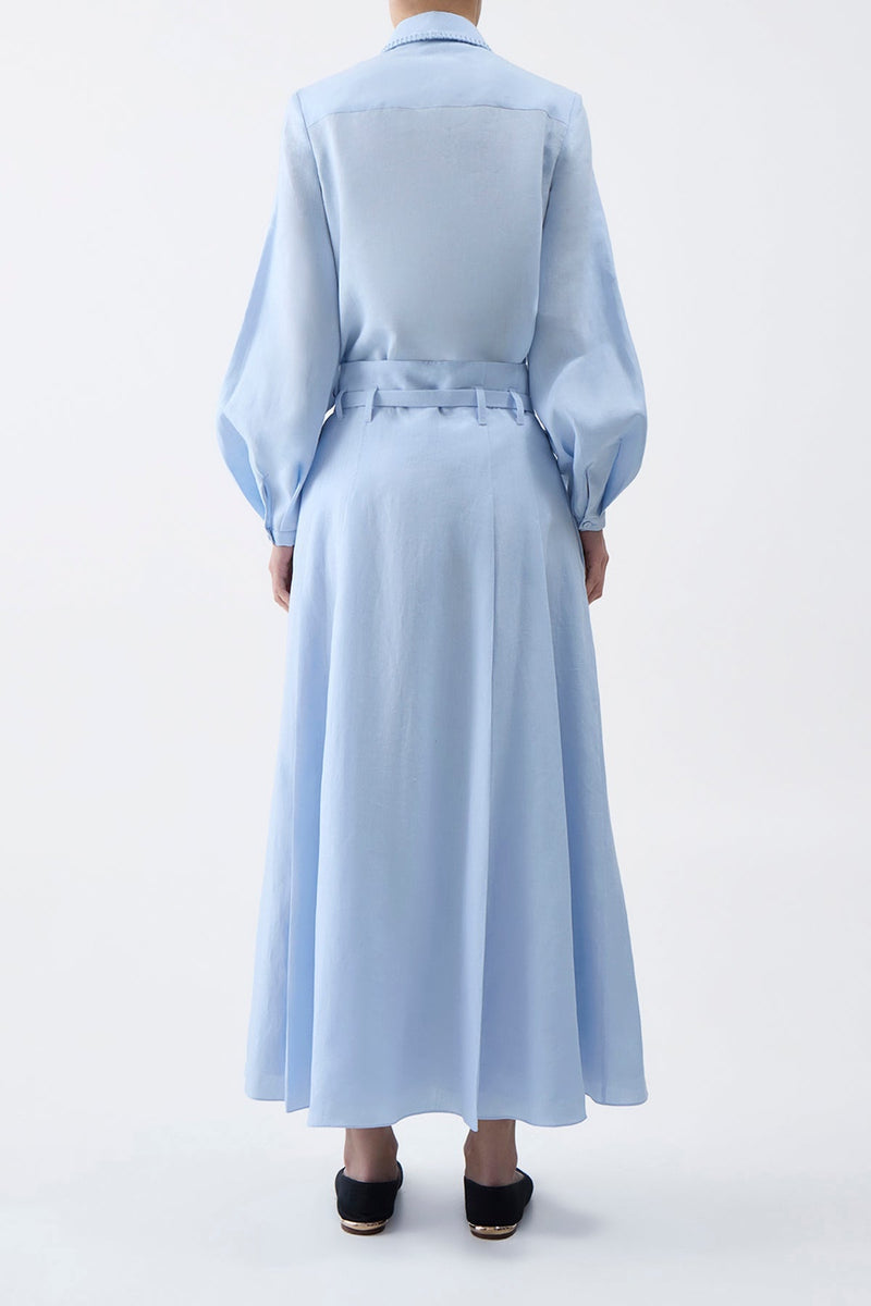 Aloe Linen Dugald Midi Skirt