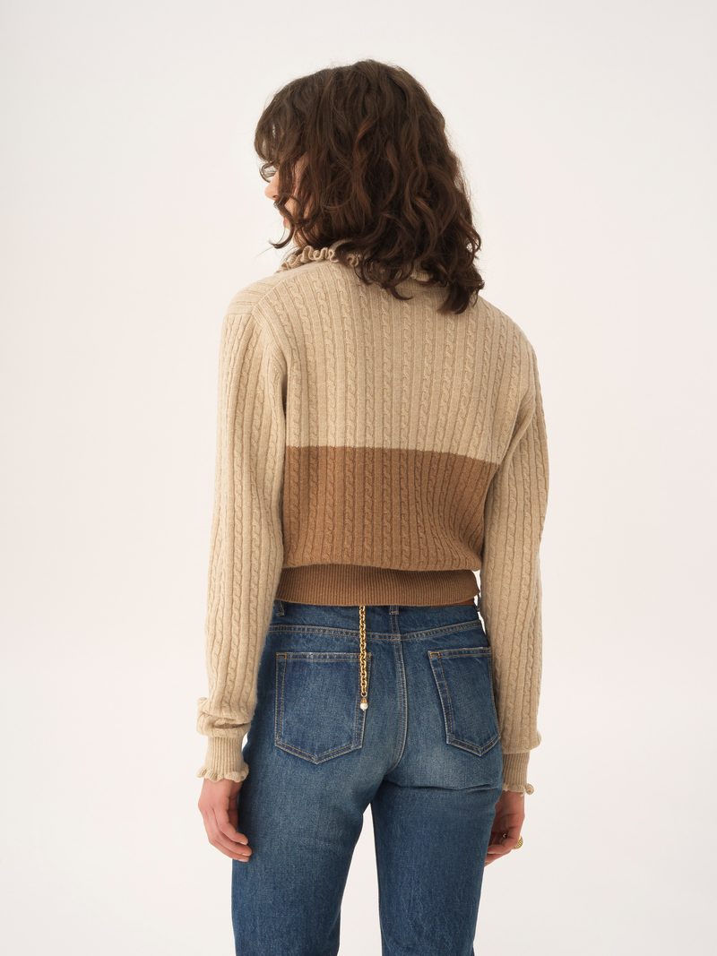 Wool & Cashmere Collared Sweater