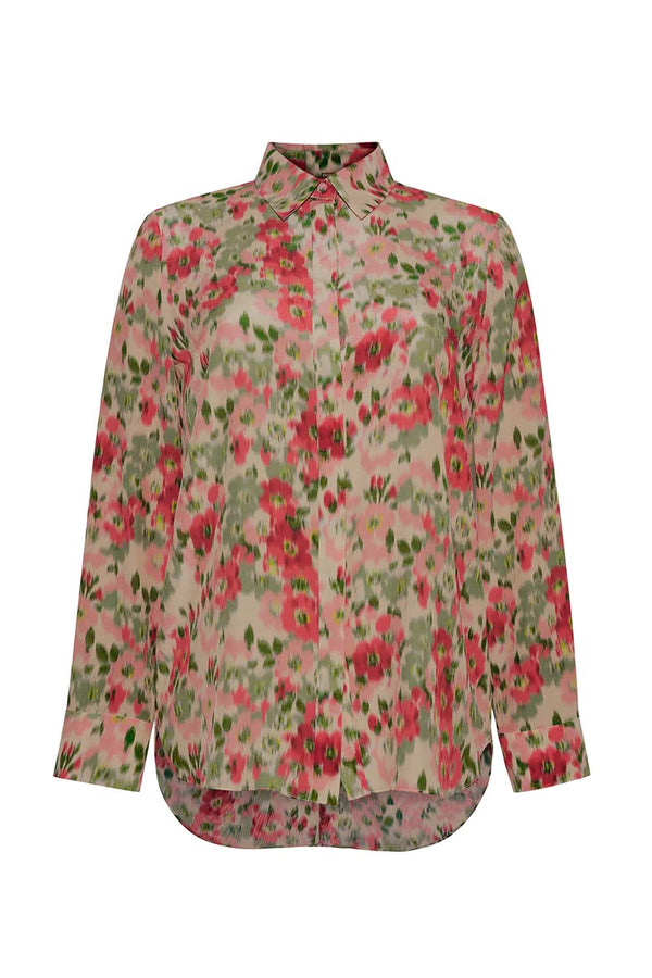 Floral Silk Menswear Shirt