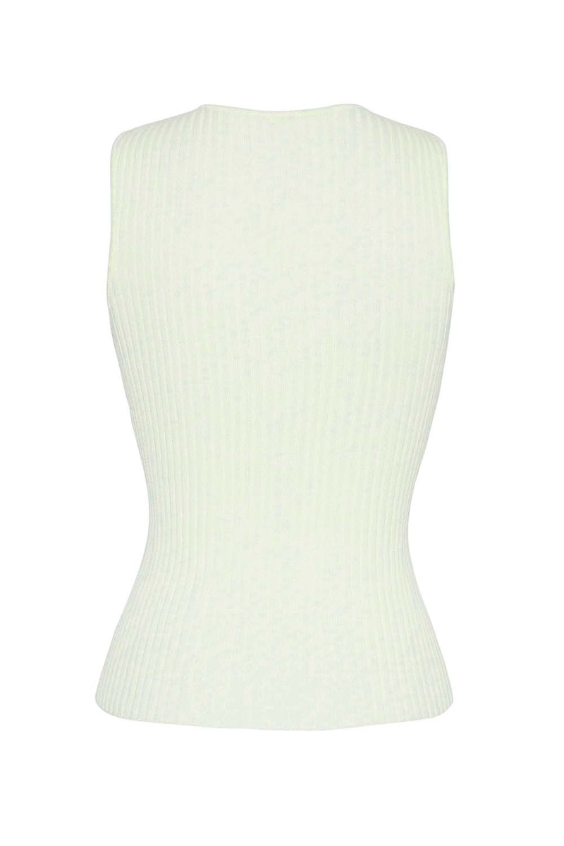 Silk-Cashmere Ribbed Knit Top