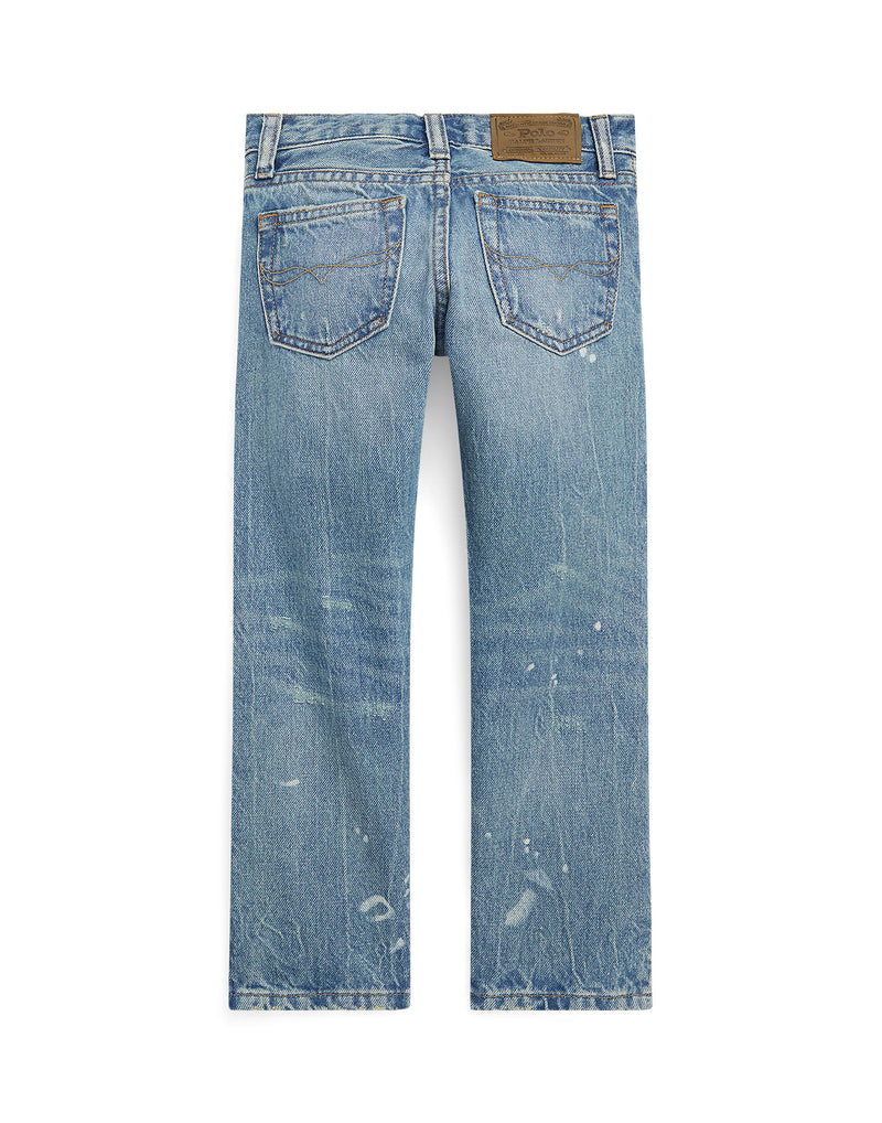 Slim Leg Distressed Jeans