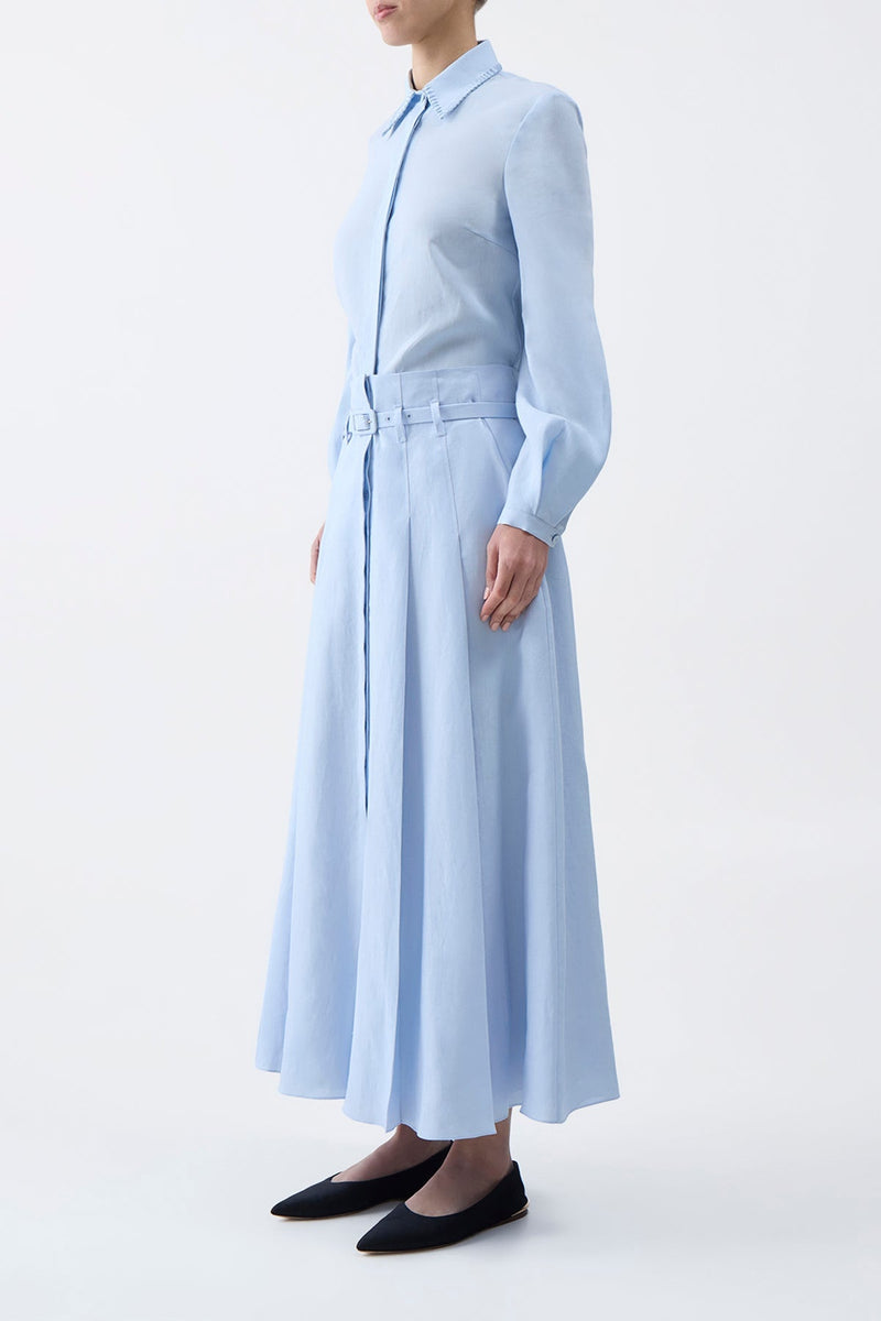 Aloe Linen Dugald Midi Skirt