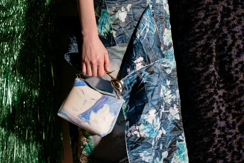 Frayed Floral-print Crinkled-Satin Midi Dress