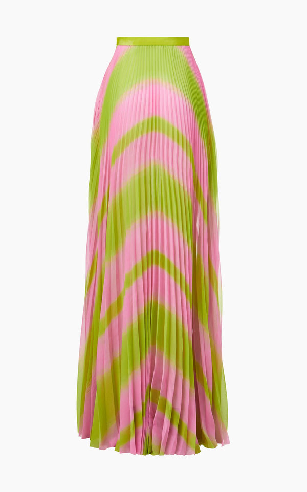 Chiffon Pleated Floor Length Skirt