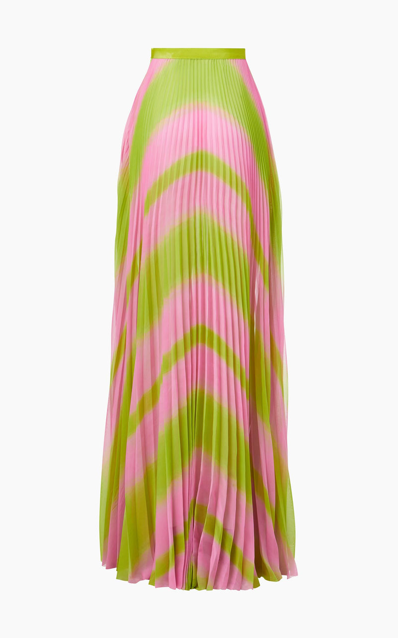 Chiffon Pleated Floor Length Skirt