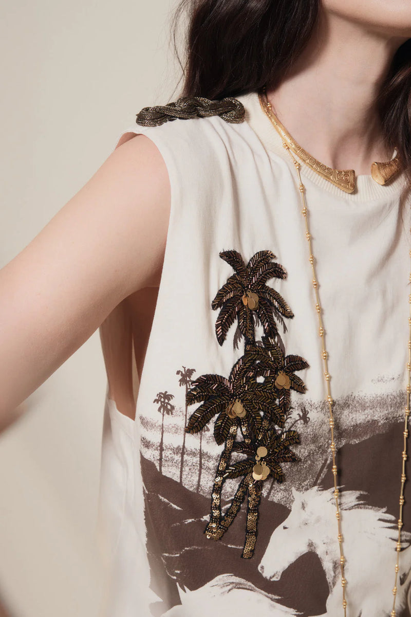 Brave Printed Top