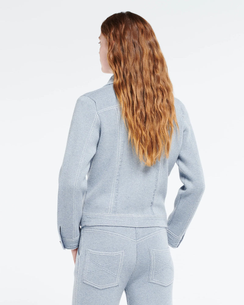 Cashmere & Cotton-blend Denim Jacket