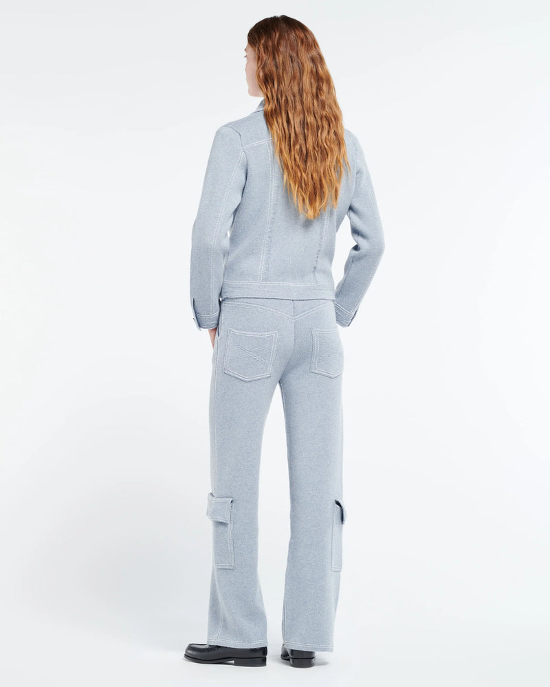 Cashmere & Cotton-blend Denim Jacket