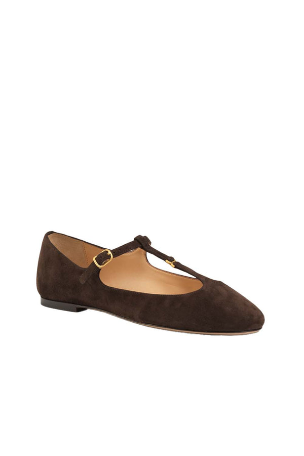 Marcie Embellished Suede Ballet Flats