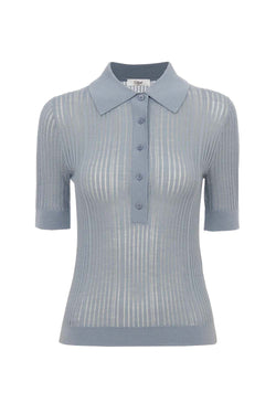 Wool Polo Top