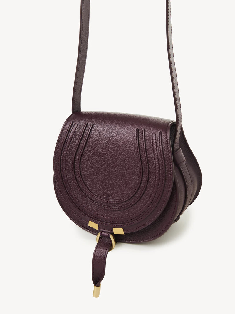 Small Marcie Leather Saddle Bag