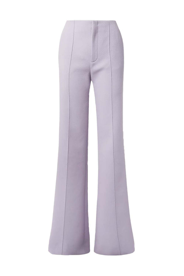 Wool-crepe Flared Trousers