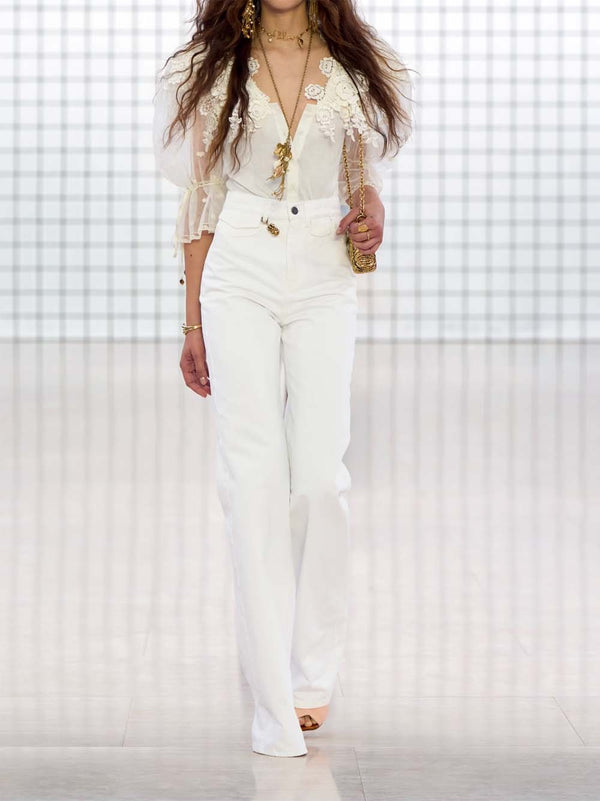 High-rise flare jeans