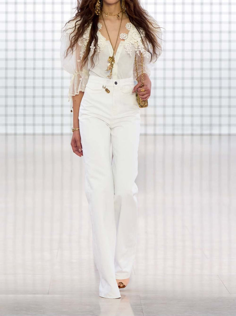 High-rise flare jeans