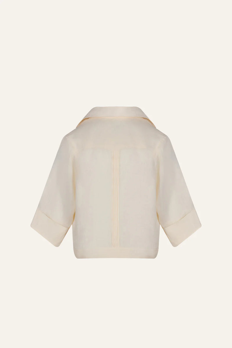 Organic Linen Cloud Forest Shirt