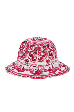 Majolica Print Poplin Hat