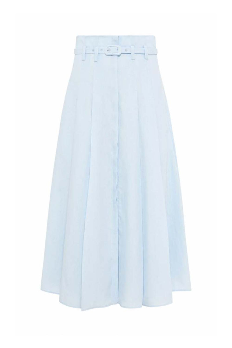 Aloe Linen Dugald Midi Skirt