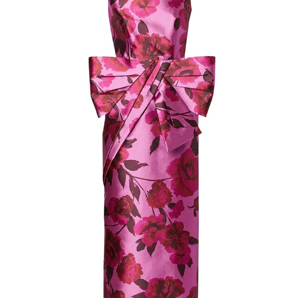erdem-pink-Bow-Detail-Floral-