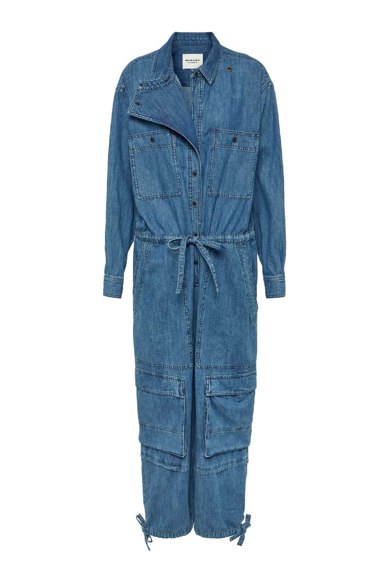 【関税&送料込】Marant Etoile Idany Suit. MARANT ÉTOILE Idany denim jumpsuit | NET-A-PORTER