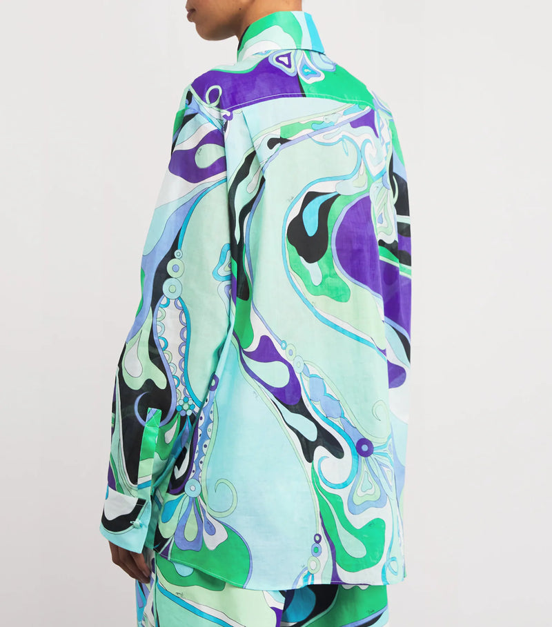 Orchidee Printed Cotton Shirt
