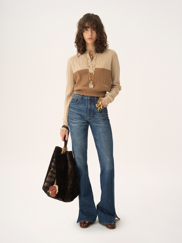 Wool & Cashmere Collared Sweater